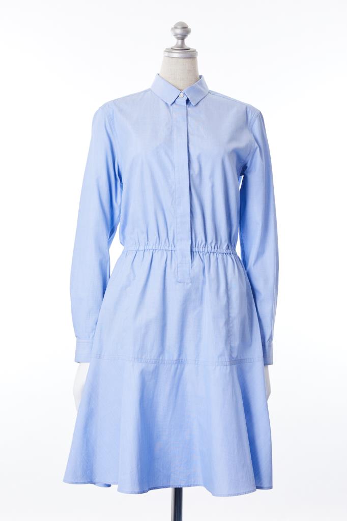 DR100099 MACPHEE ブルーシャツドレス