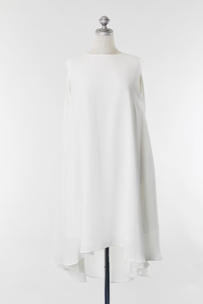 DR100683 ENFOLD ホワイトドレス